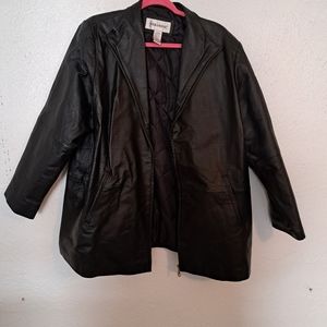 Black Leather Coat
